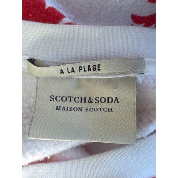 Scotch & Soda Graphic Sweatshirt Scandinavian Hex Floral Design Med Colorful - Picture 3 of 7